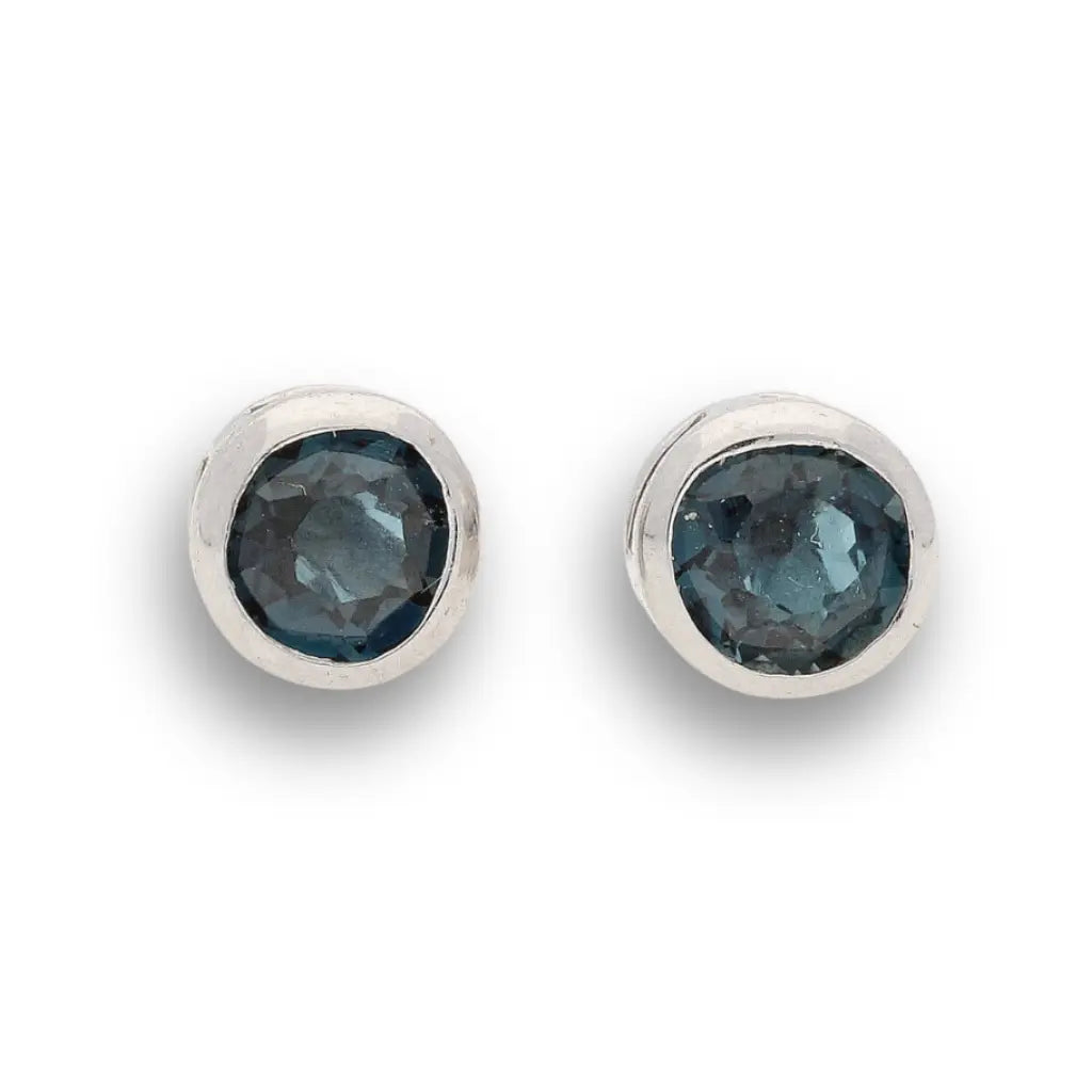 Get your London Blue Topaz Sterling Silver 5mm Solitaire Studs online now or in store at Forever Gems in Franschhoek, South Africa