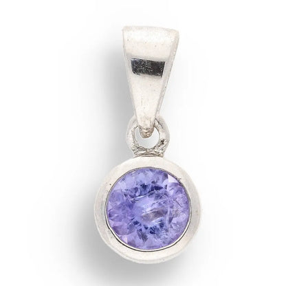 Get your Elegant Sterling Silver Tanzanite Tube Set Solitaire Necklace online now or in store at Forever Gems in Franschhoek, South Africa