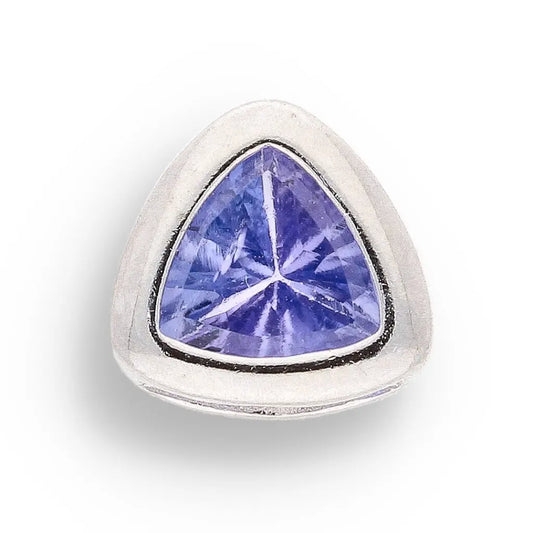 Get your Luxurious Tanzanite Trillion Tube Slider Sterling Silver Necklace online now or in store at Forever Gems in Franschhoek, South Africa