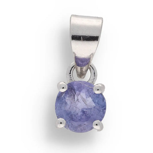 Get your Exquisite 4-Claw Tanzanite Sterling Silver Classic Pendant Necklace online now or in store at Forever Gems in Franschhoek, South Africa