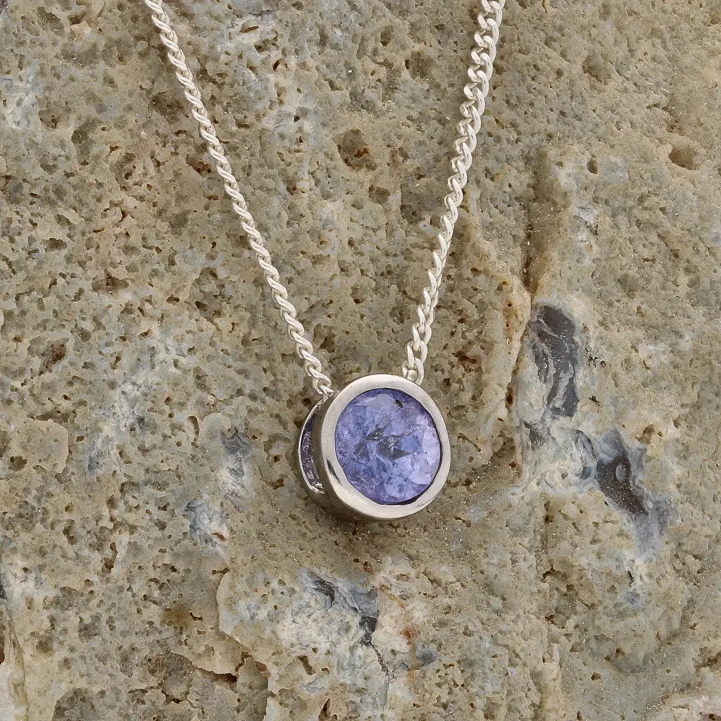 Get your Opulent Sterling Silver Brilliant Tanzanite Slider Necklace online now or in store at Forever Gems in Franschhoek, South Africa