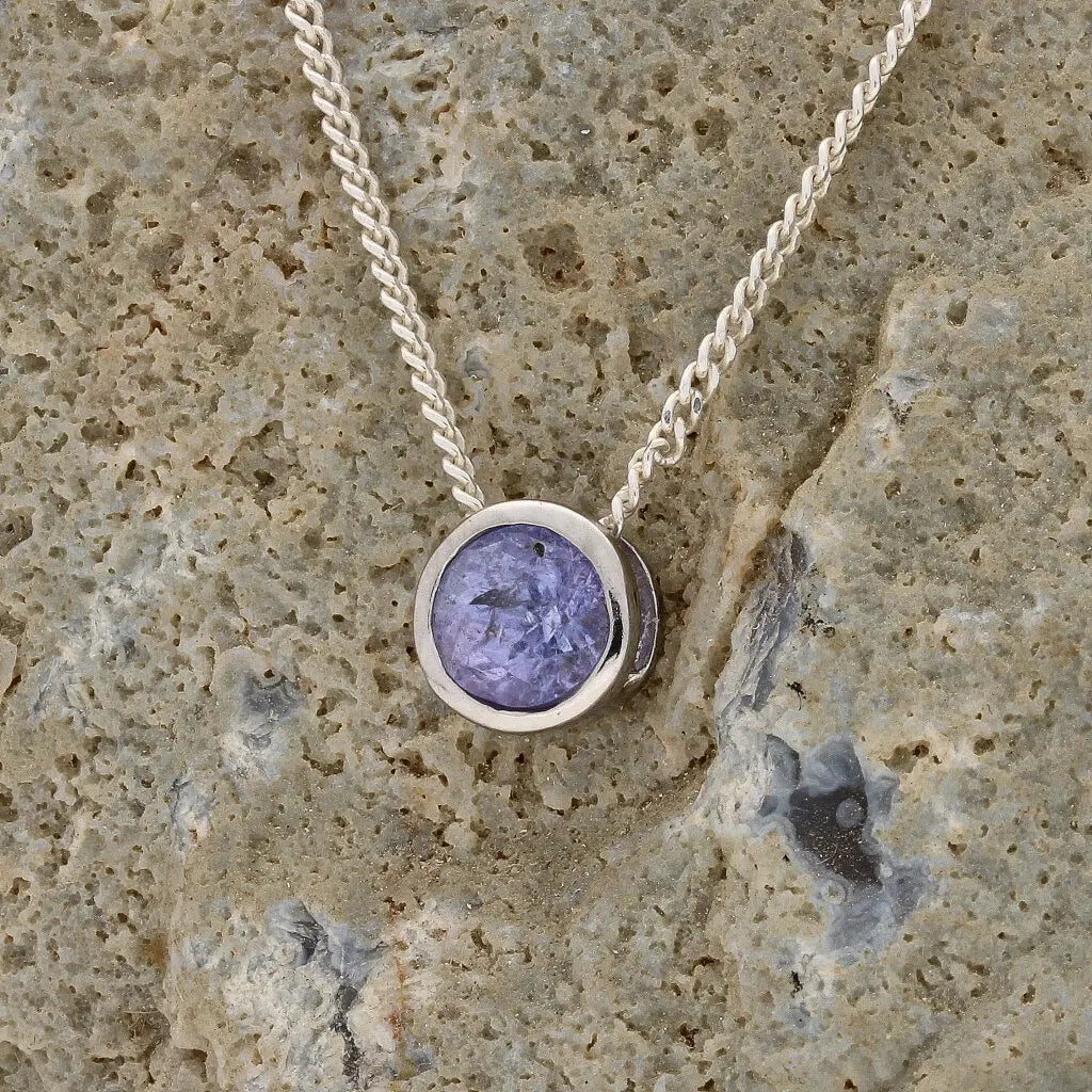 Get your Opulent Sterling Silver Brilliant Tanzanite Slider Necklace online now or in store at Forever Gems in Franschhoek, South Africa