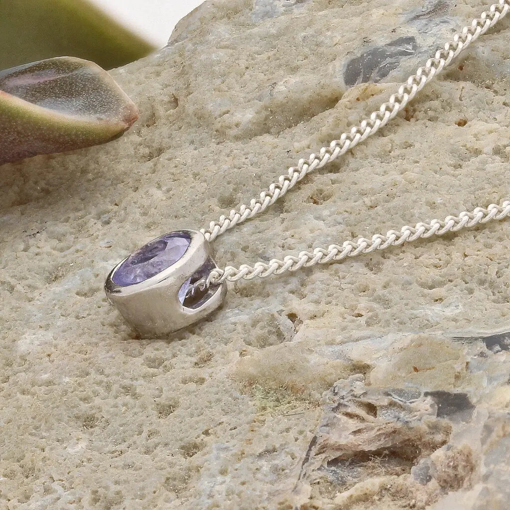 Get your Opulent Sterling Silver Brilliant Tanzanite Slider Necklace online now or in store at Forever Gems in Franschhoek, South Africa