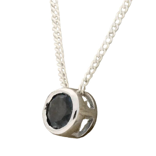 Get your Exquisite Sterling Silver London Blue Topaz Slider Necklace online now or in store at Forever Gems in Franschhoek, South Africa