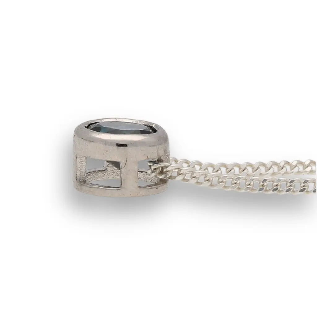 Get your Exquisite Sterling Silver London Blue Topaz Slider Necklace online now or in store at Forever Gems in Franschhoek, South Africa