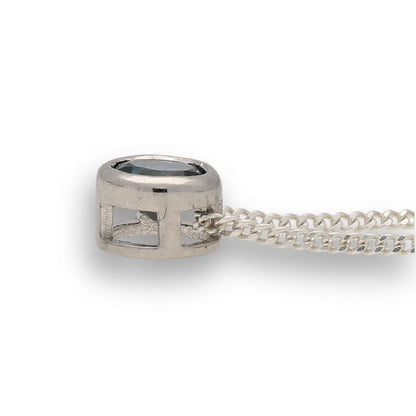 Get your Exquisite Sterling Silver London Blue Topaz Slider Necklace online now or in store at Forever Gems in Franschhoek, South Africa