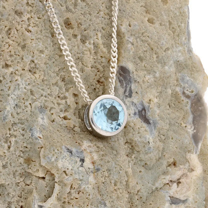 Get your Opulent Sterling Silver Blue Topaz Slider Statement Necklace online now or in store at Forever Gems in Franschhoek, South Africa