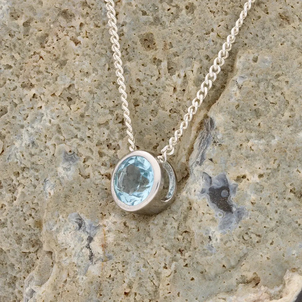 Get your Opulent Sterling Silver Blue Topaz Slider Statement Necklace online now or in store at Forever Gems in Franschhoek, South Africa