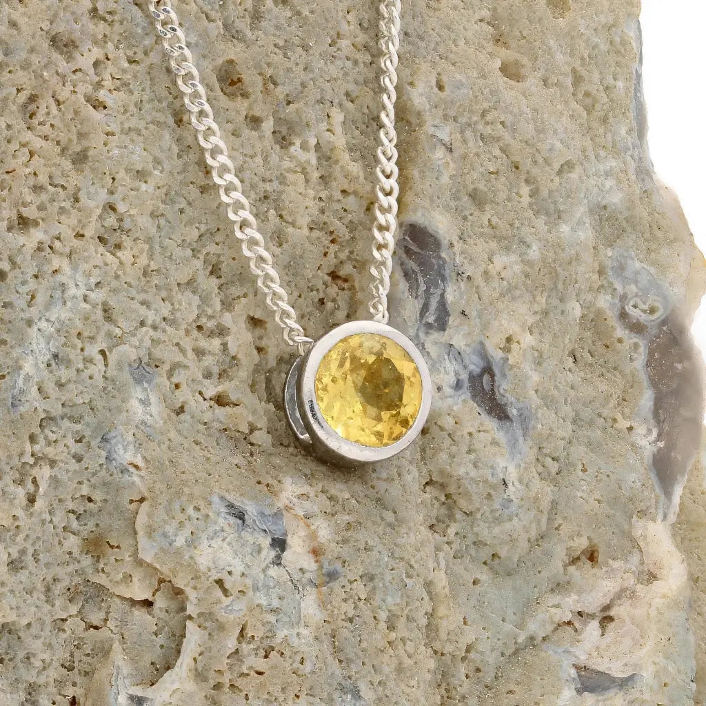 Get your Sterling Silver Citrine Slider Necklace online now or in store at Forever Gems in Franschhoek, South Africa