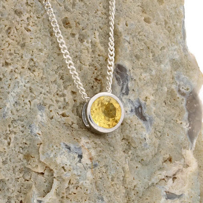 Get your Sterling Silver Citrine Slider Necklace online now or in store at Forever Gems in Franschhoek, South Africa