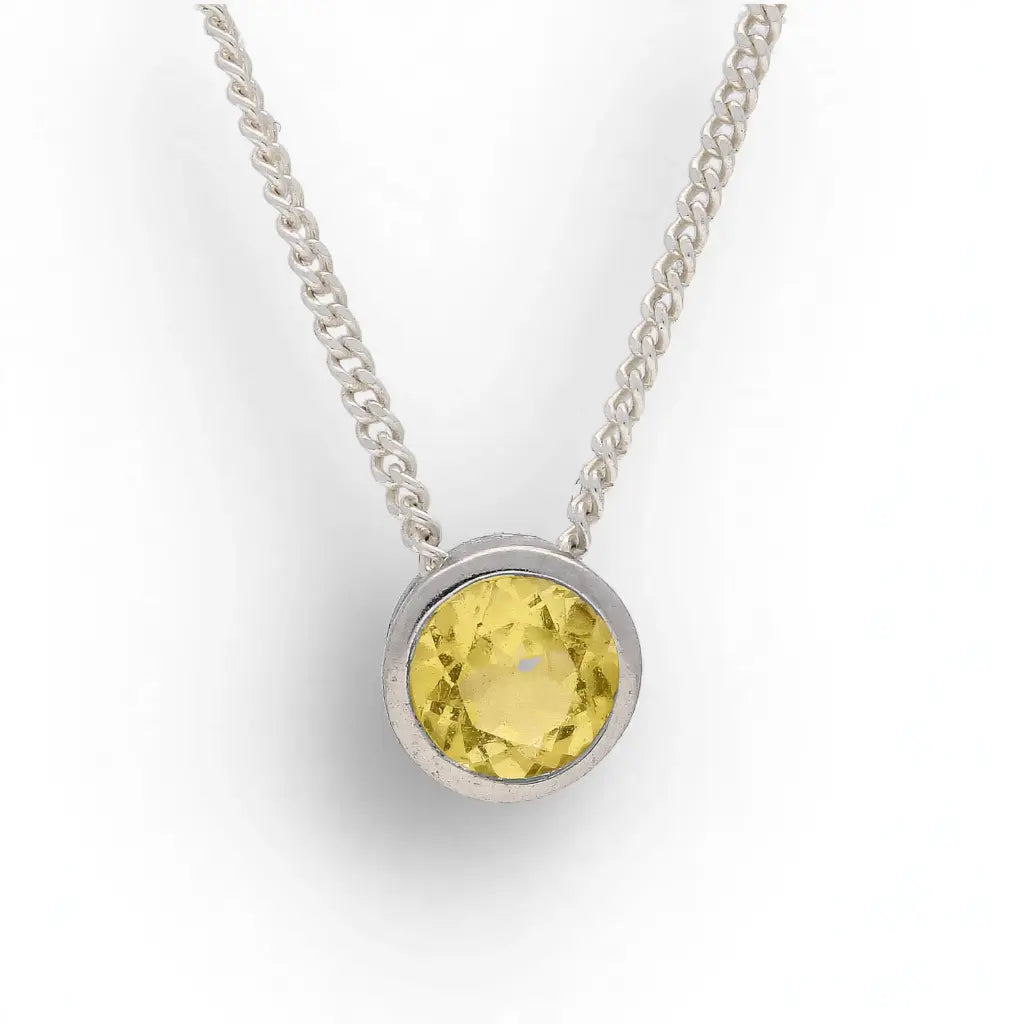 Get your Sterling Silver Citrine Slider Necklace online now or in store at Forever Gems in Franschhoek, South Africa