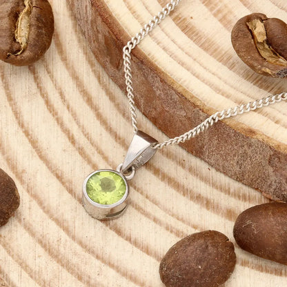 Get your Peridot Tube Set Necklace with Bail online now or in store at Forever Gems in Franschhoek, South Africa