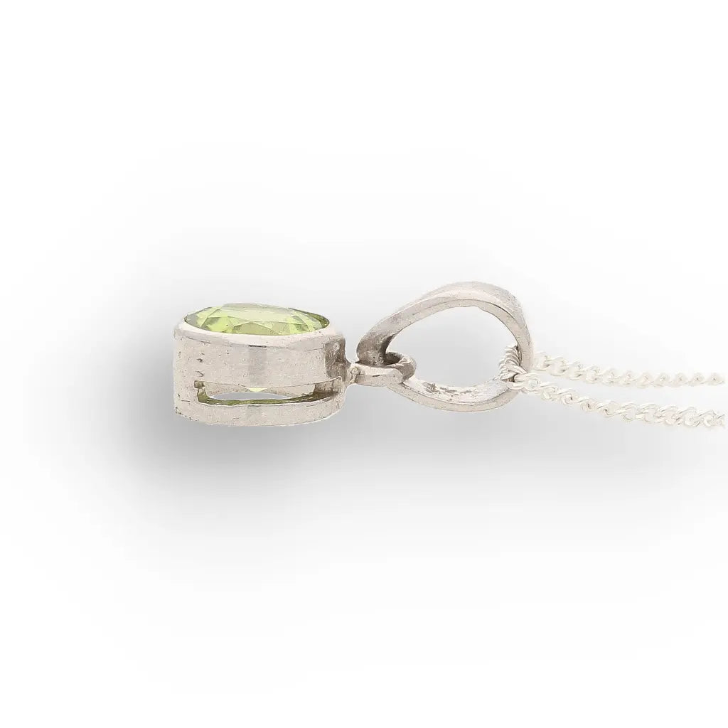 Get your Peridot Tube Set Necklace with Bail online now or in store at Forever Gems in Franschhoek, South Africa