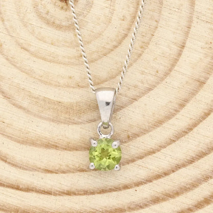 Get your Peridot 4-Claw Necklace Silver online now or in store at Forever Gems in Franschhoek, South Africa