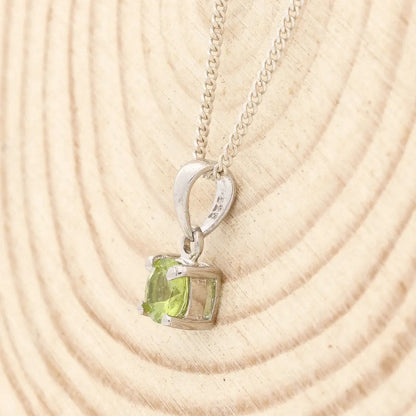 Get your Peridot 4-Claw Necklace Silver online now or in store at Forever Gems in Franschhoek, South Africa