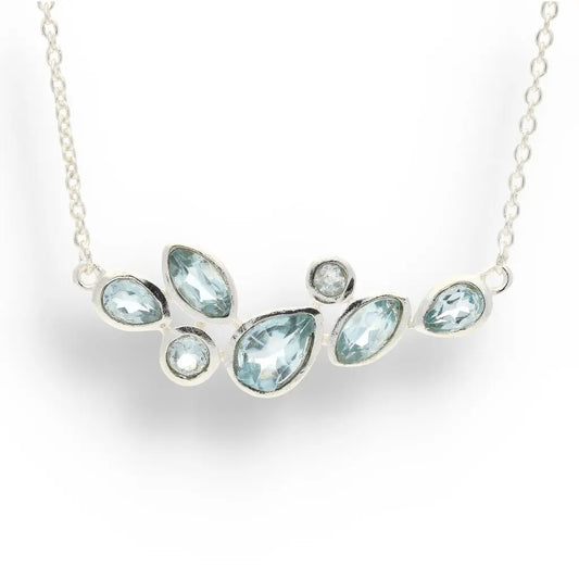 Get your Azure Grace – Heirloom Blue Topaz Sterling Silver Necklace online now or in store at Forever Gems in Franschhoek, South Africa