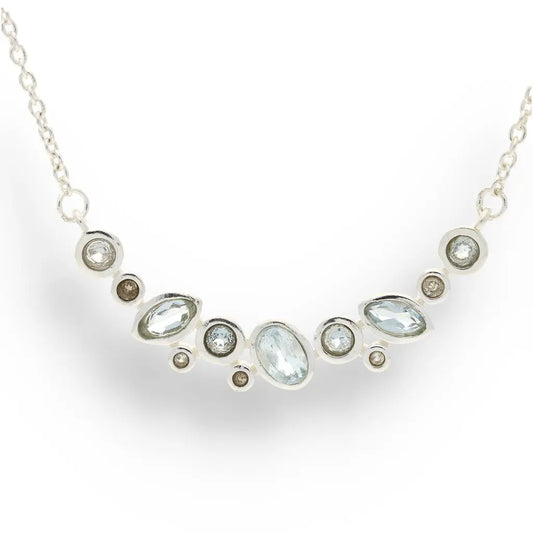 Get your Ethereal Cascade – Heirloom Blue Topaz Sterling Silver Necklace online now or in store at Forever Gems in Franschhoek, South Africa