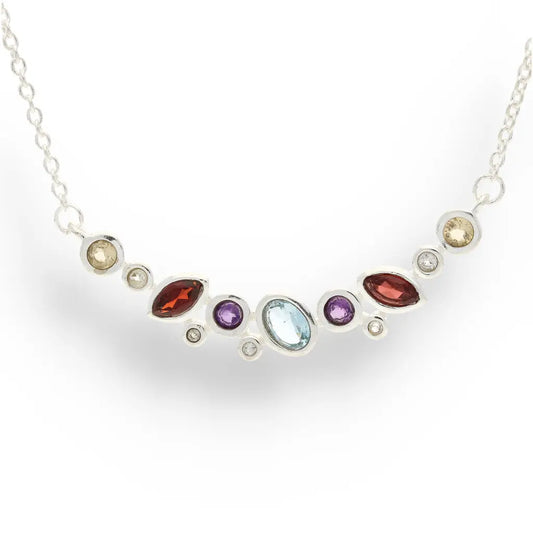 Get your Celestial Tapestry – Heirloom Multi-Gem Sterling Silver Necklace online now or in store at Forever Gems in Franschhoek, South Africa