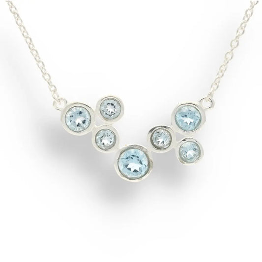 Get your Celestial Poise – Heirloom Blue Topaz Sterling Silver Necklace online now or in store at Forever Gems in Franschhoek, South Africa