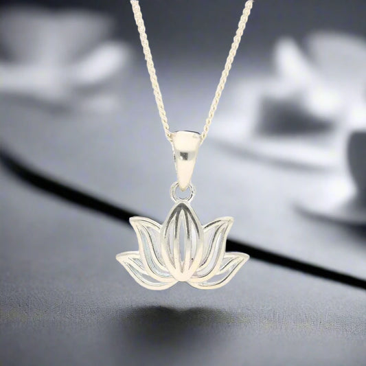 Buy your Pure Lotus Blossom Silver Necklace online now or in store at Forever Gems in Franschhoek, South Africa