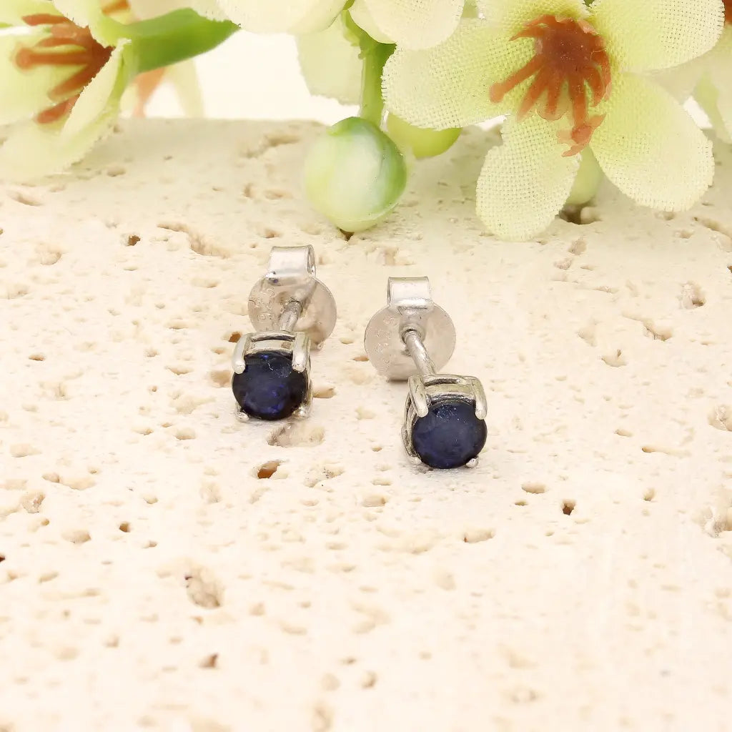 Get your Sapphire Stud Earrings in Sterling Silver online now or in store at Forever Gems in Franschhoek, South Africa