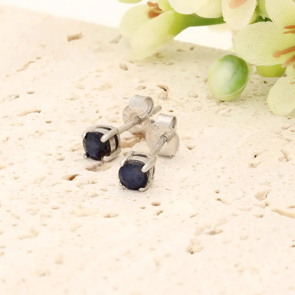 Get your Sapphire Stud Earrings in Sterling Silver online now or in store at Forever Gems in Franschhoek, South Africa