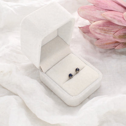 Get your Sapphire Stud Earrings in Sterling Silver online now or in store at Forever Gems in Franschhoek, South Africa
