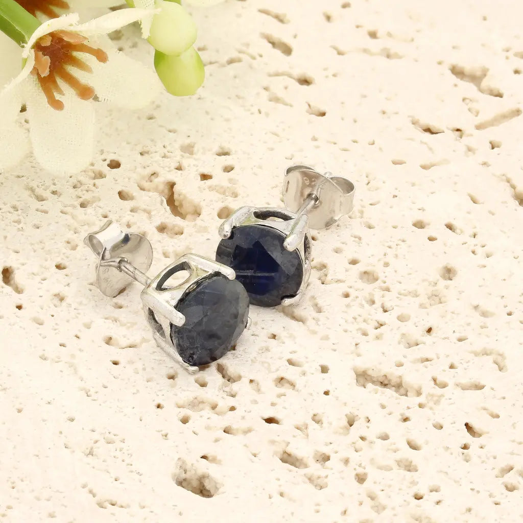 Get your Regal Natural Sapphire Stud Earrings in Sterling Silver online now or in store at Forever Gems in Franschhoek, South Africa