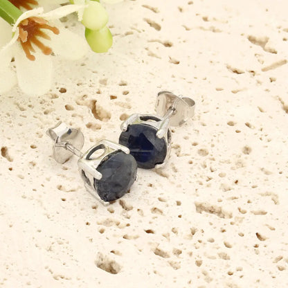 Get your Regal Natural Sapphire Stud Earrings in Sterling Silver online now or in store at Forever Gems in Franschhoek, South Africa