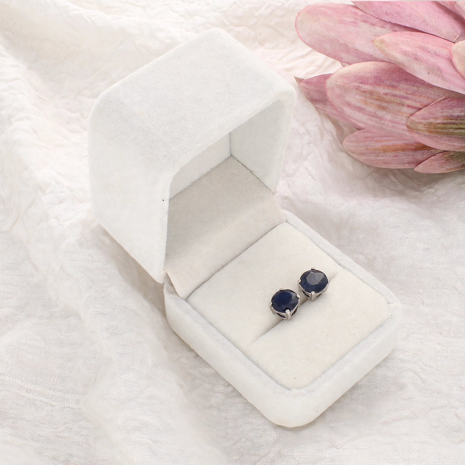 Get your Regal Natural Sapphire Stud Earrings in Sterling Silver online now or in store at Forever Gems in Franschhoek, South Africa