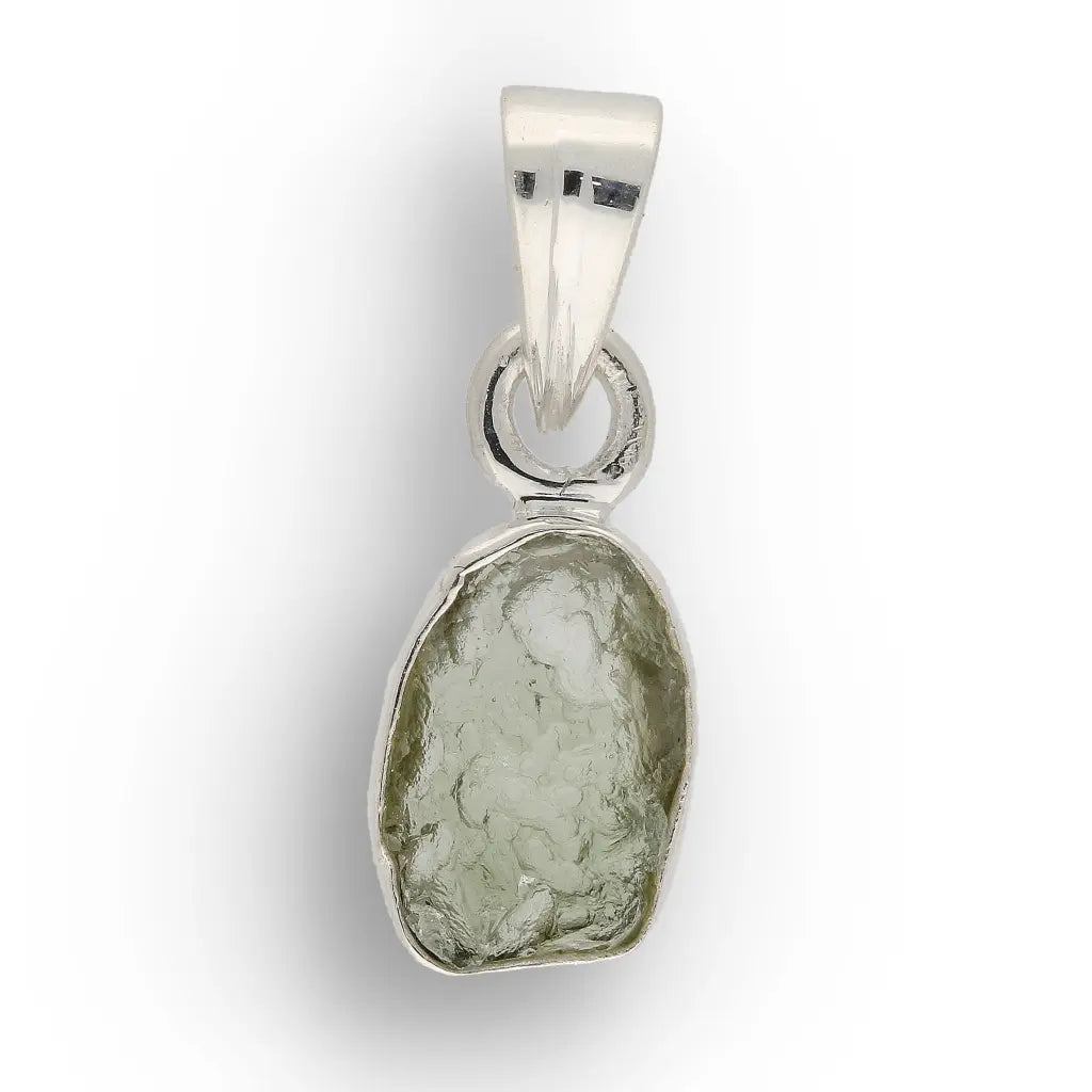 Get your Authentic Moldavite Sterling Silver Necklace Pendant online now or in store at Forever Gems in Franschhoek, South Africa