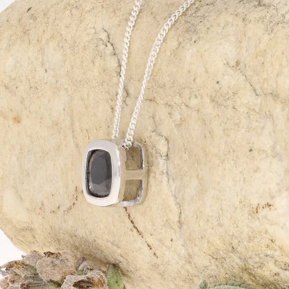 Get your Blue Sapphire Square Slider Necklace 45cm online now or in store at Forever Gems in Franschhoek, South Africa