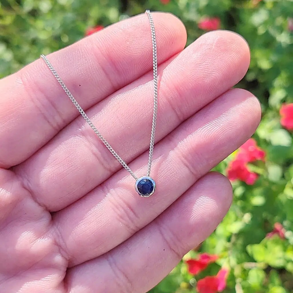 Get your Blue Sapphire Round Tube Necklace 45cm online now or in store at Forever Gems in Franschhoek, South Africa