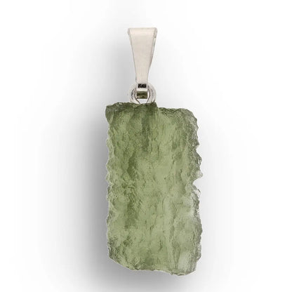 Get your Authentic Czech Moldavite Sterling Silver Pendant Necklace online now or in store at Forever Gems in Franschhoek, South Africa