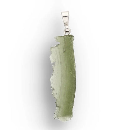 Get your Authentic Natural Moldavite Sterling Silver Chain Necklace online now or in store at Forever Gems in Franschhoek, South Africa