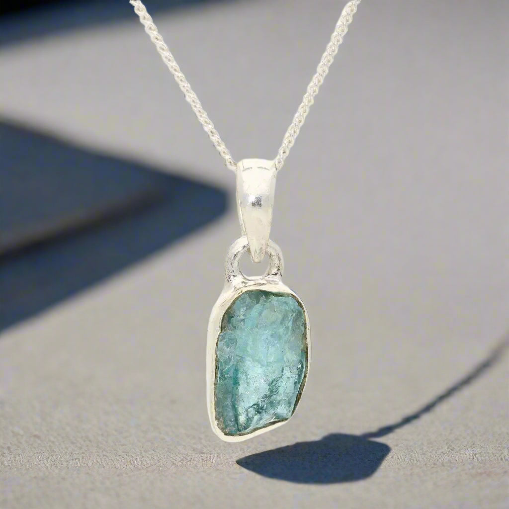 Buy your Clear Vision – Rough Blue Topaz Pendant online now or in store at Forever Gems in Franschhoek, South Africa