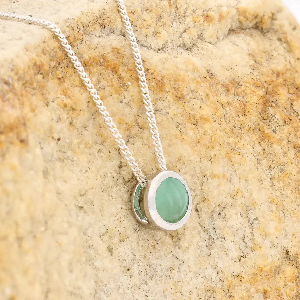 Get your Emerald Slider Pendant Necklace 6mm Silver online now or in store at Forever Gems in Franschhoek, South Africa