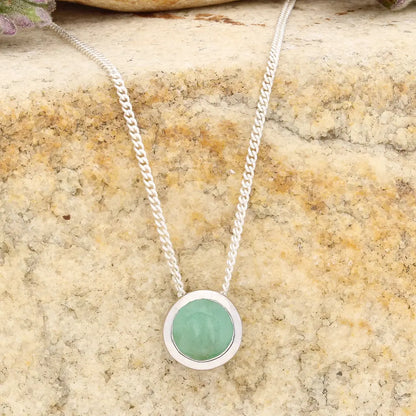 Get your Emerald Slider Pendant Necklace 6mm Silver online now or in store at Forever Gems in Franschhoek, South Africa