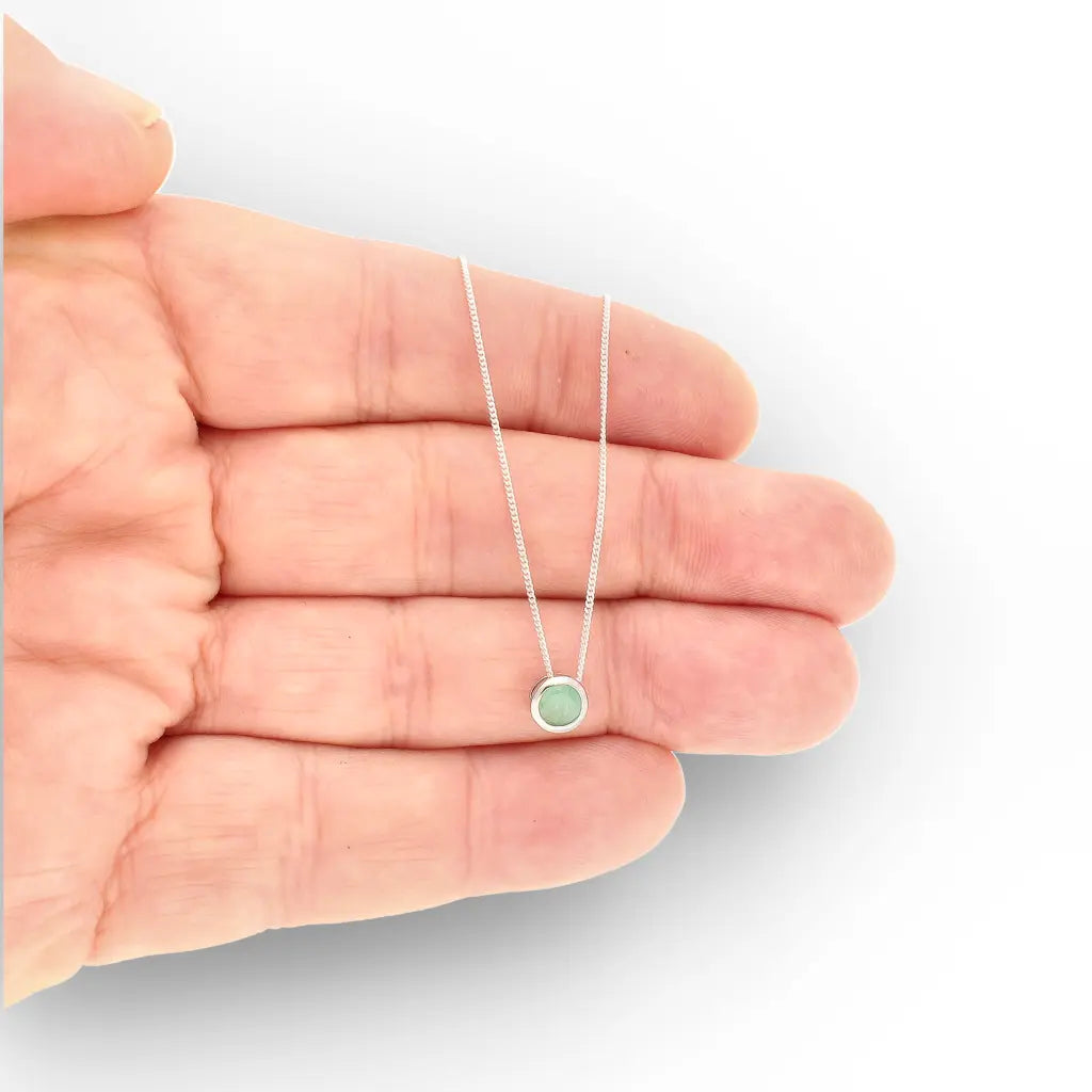 Get your Emerald Slider Pendant Necklace 6mm Silver online now or in store at Forever Gems in Franschhoek, South Africa