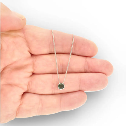 Get your Chrome Diopside Green Glow Slider Necklace 6mm online now or in store at Forever Gems in Franschhoek, South Africa