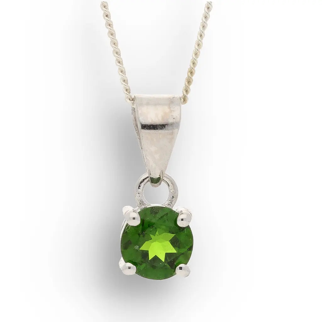 Get your Chrome Diopside Forest Light Pendant 6mm Silver online now or in store at Forever Gems in Franschhoek, South Africa
