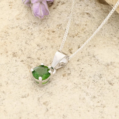 Get your Chrome Diopside Forest Light Pendant 6mm Silver online now or in store at Forever Gems in Franschhoek, South Africa
