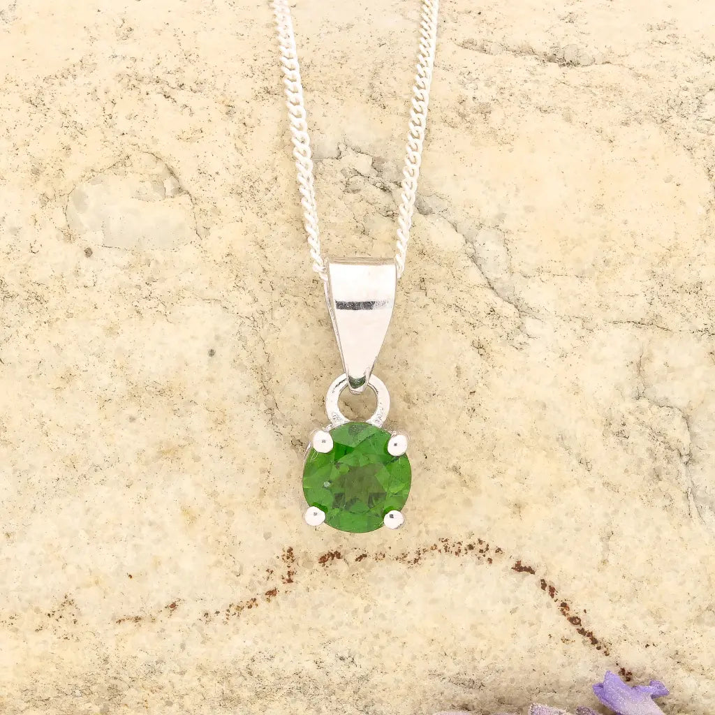 Get your Chrome Diopside Forest Light Pendant 6mm Silver online now or in store at Forever Gems in Franschhoek, South Africa
