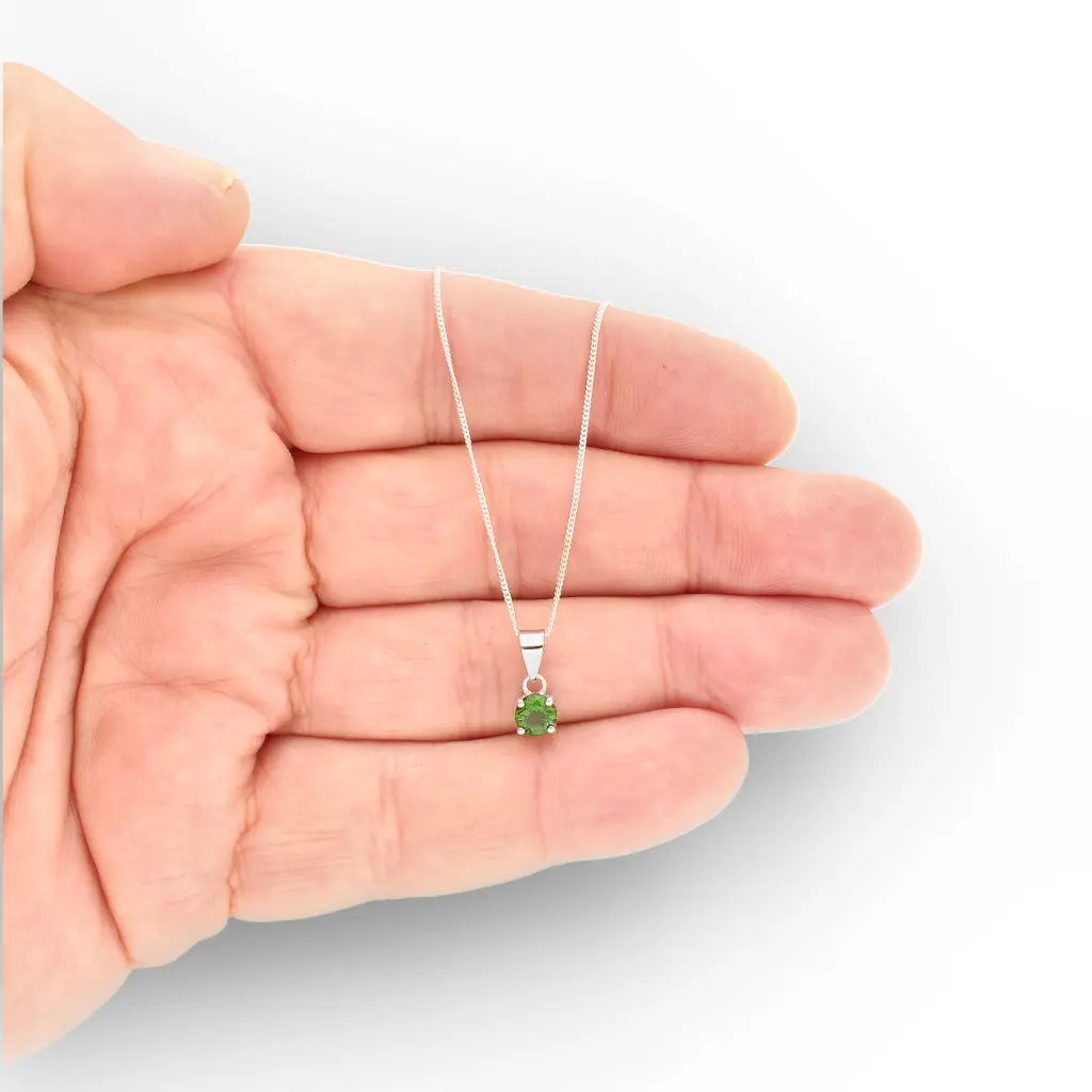 Get your Chrome Diopside Forest Light Pendant 6mm Silver online now or in store at Forever Gems in Franschhoek, South Africa