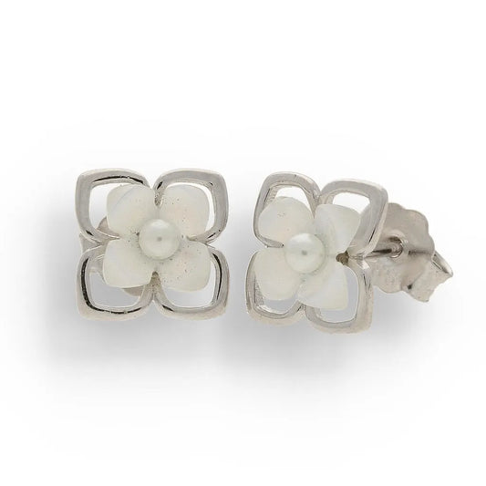 Buy your Petal Glow: Mother of Pearl Silver Studs online now or in store at Forever Gems in Franschhoek, South Africa