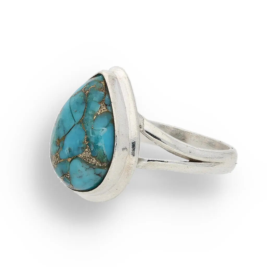 Buy your Bohemian Beauty Teardrop Copper Turquoise Ring online now or in store at Forever Gems in Franschhoek, South Africa