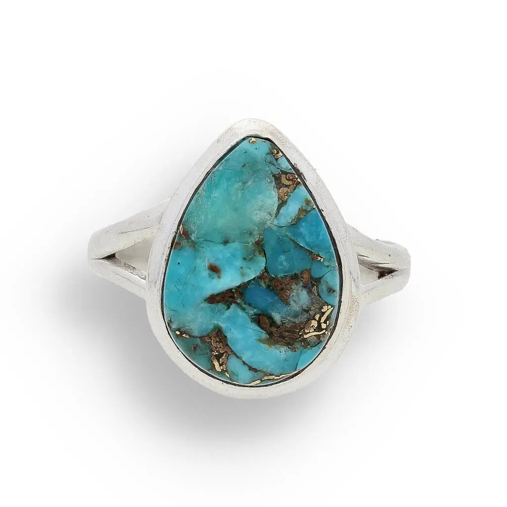 Buy your Bohemian Beauty Teardrop Copper Turquoise Ring online now or in store at Forever Gems in Franschhoek, South Africa