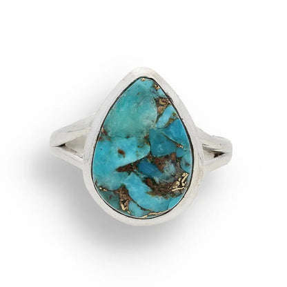 Buy your Bohemian Beauty Teardrop Copper Turquoise Ring online now or in store at Forever Gems in Franschhoek, South Africa