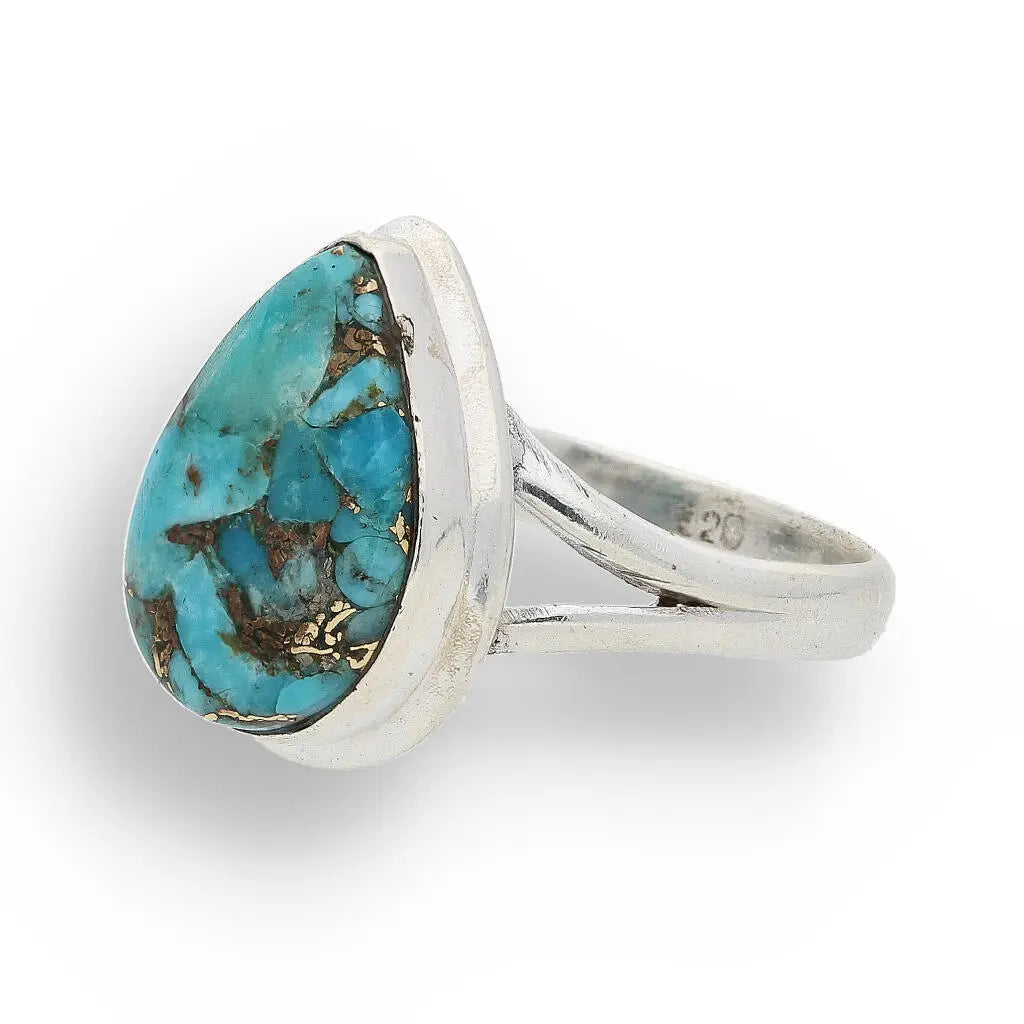 Buy your Bohemian Beauty Teardrop Copper Turquoise Ring online now or in store at Forever Gems in Franschhoek, South Africa