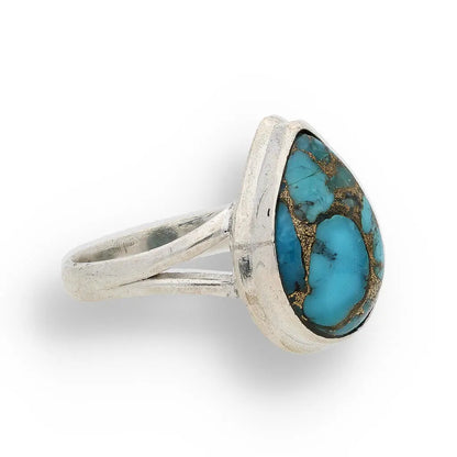 Buy your Bohemian Beauty Teardrop Copper Turquoise Ring online now or in store at Forever Gems in Franschhoek, South Africa